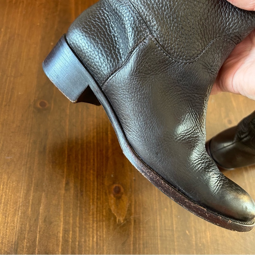 Tory Burch Keaton Chocolate Brown Leather Boots. Size 6. - Picture 9 of 16